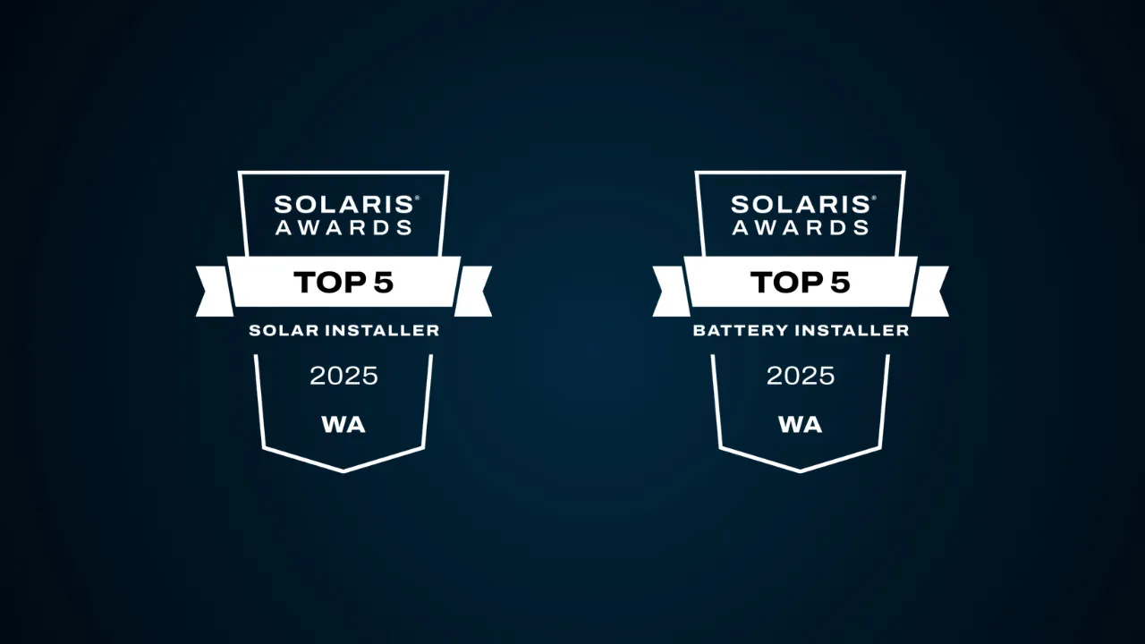 Top 5 solar & battery installer in WA — Solaris Awards 2025