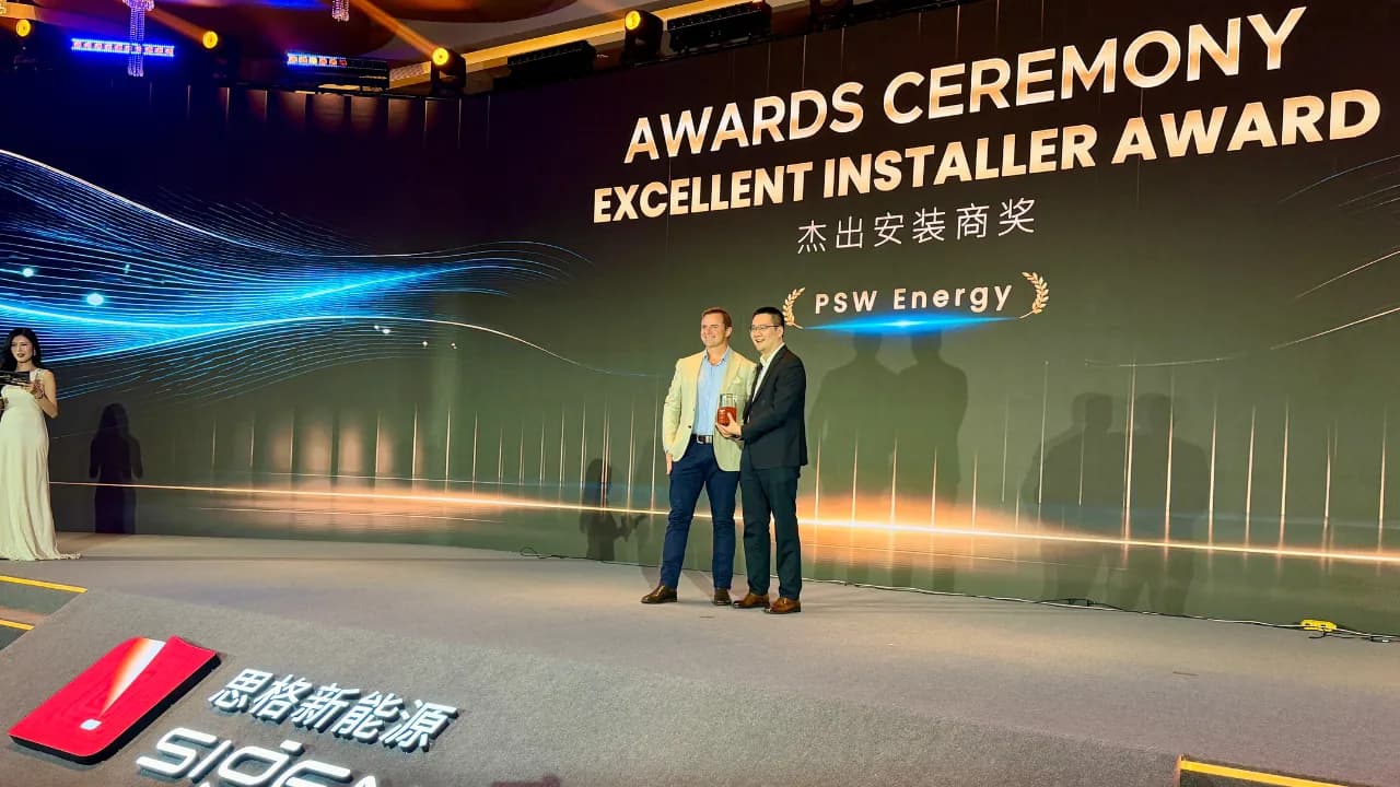 Sigenergy Excellent Installer Award 2026: PSW Energy recognised in Shanghai