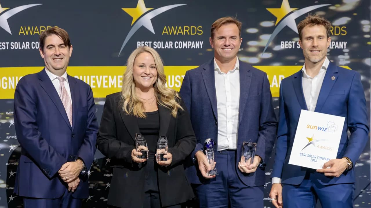 The night four badges got Perth Solar Warehouse’s name